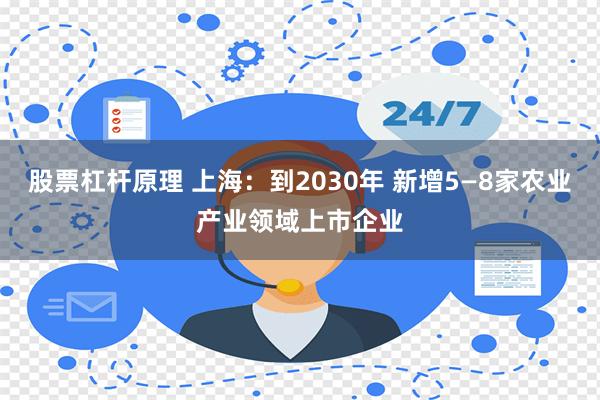 股票杠杆原理 上海：到2030年 新增5—8家农业产业领域上市企业