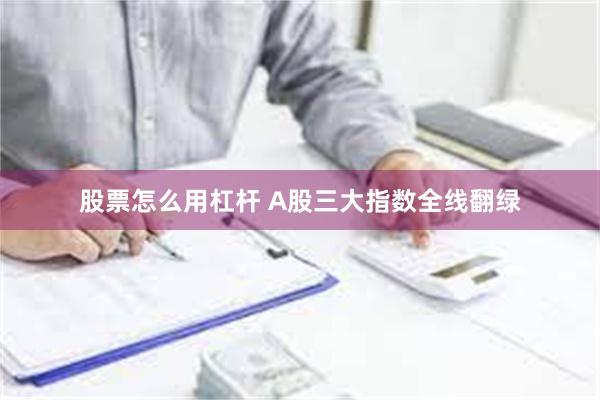 股票怎么用杠杆 A股三大指数全线翻绿