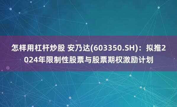 怎样用杠杆炒股 安乃达(603350.SH)：拟推2024年限制性股票与股票期权激励计划