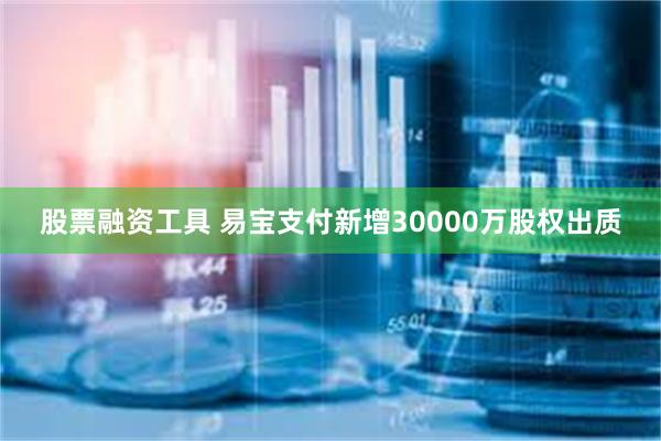 股票融资工具 易宝支付新增30000万股权出质