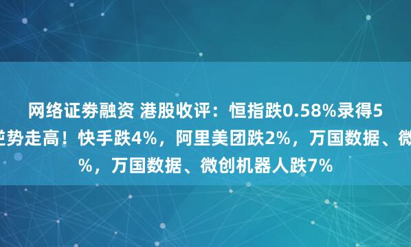 网络证劵融资 港股收评：恒指跌0.58%录得5连跌，煤炭股逆